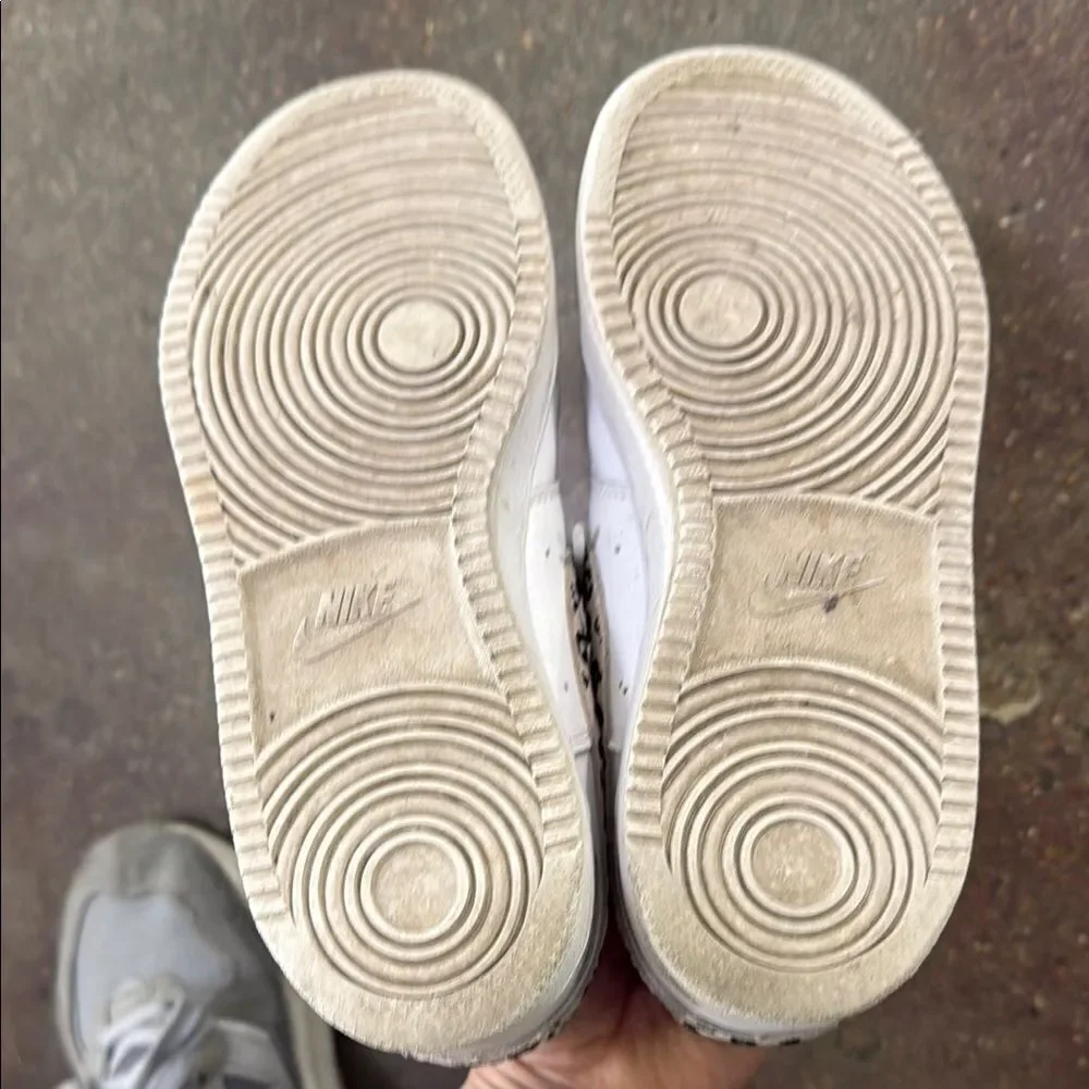 Nike White Perforated Sneakers